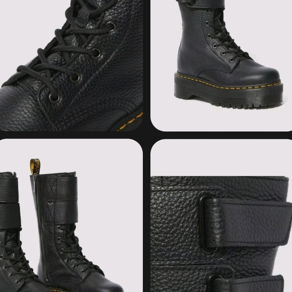 BRAND NEW Rare Dr. Martens JAGGER 10 Eye Tall Combat Platform Boots Velcro Doc - Picture 9 of 16